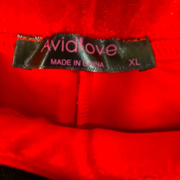 AVIDLOVE Velvet Christmas Santa Set with Christmas Hat Women’s Sz XL - Picture 11 of 11